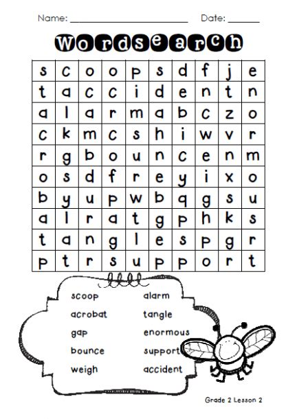 Spelling Worksheets For Grade 2