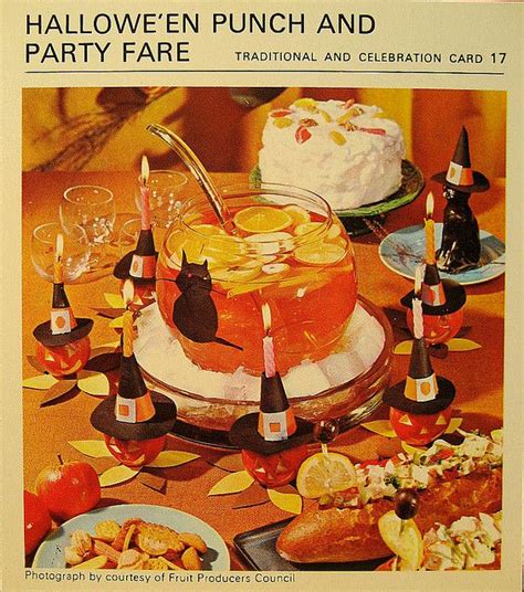 1967 Halloween Party Fare Halloween Punch Vintage Halloween Recipes Vintage Halloween Party