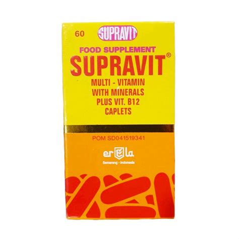 Jual Supravit Multivitamin Caplet Multivitamin Mineral Daya