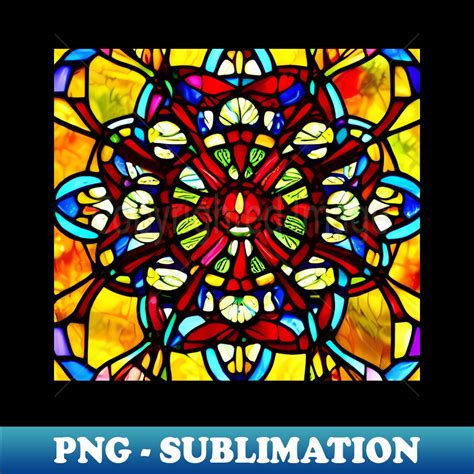 Art Stained Glass Window High Resolution Png Sublimation F Inspire Uplift