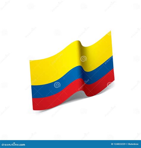 Bandera De Colombia Ejemplo Del Vector Stock De Ilustración