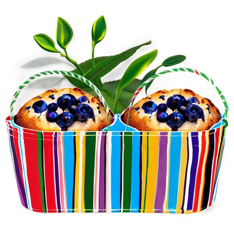 Download Blueberry Muffins Basket Png 05212024