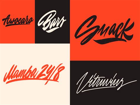 Lettering Logo Sketches Collection By Yevdokimov On Dribbble