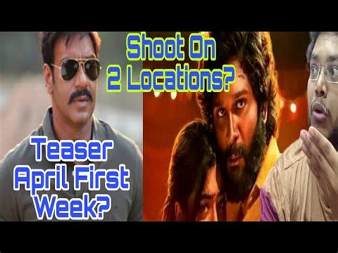 SINGHAM AGAIN VS PUSHPA 2 BIG SHOOT UPDATE PUSHPA SHOOTING 2