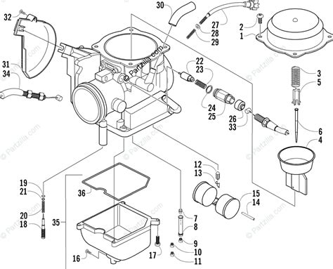 Arctic Cat Atv 2003 Oem Parts Diagram For Carburetor