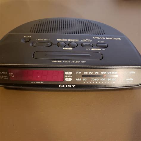 Sony Dream Machine AM FM Dual Alarm Clock Radio ICF C390 EBay