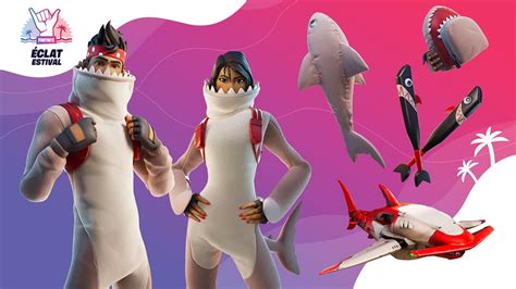 Fortnite le skin Pyjama Requin dans la boutique du 21 août 2021