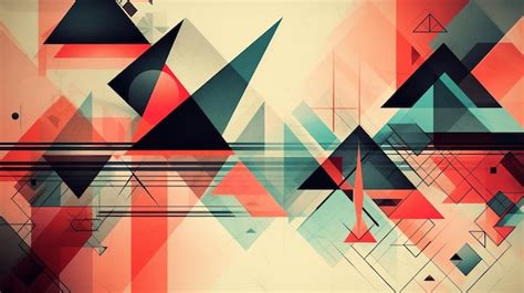 Premium Photo Abstract Geometric Background Featuring A Pattern Of