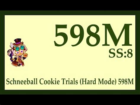 CROB Schneeball Cookie Trials Hard Mode 598M Jinx Lol Cookie Run