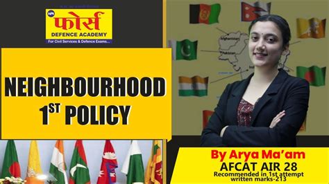 Gd Lecturette Topic Neighbourhood First Polity For Afcat Cds Nda