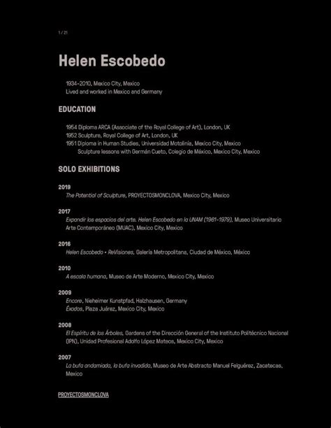 PDF CV Helen Escobedo Eng PROYECTOSMONCLOVA 2016 Helen Escobedo