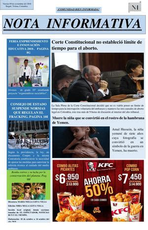 Calam O Periodico Nota Informativa