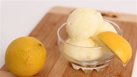 Homemade Lemon Sorbet Recipe Laura Vitale Laura In The Kitchen