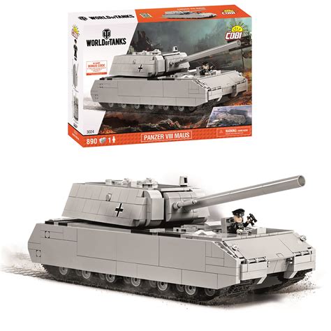 COBI 3024 NIEMIECKI CIĘŻKI CZOŁG PANZER VIII MAUS Świat Dziecka