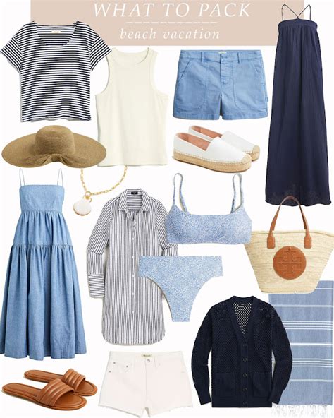 What To Pack Beach Vacation Spring Summer Capsule Wardrobe Summer