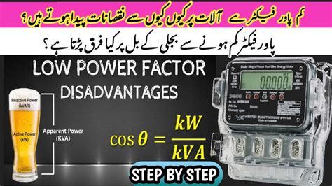 Power Factor Low Power Factor Disadvantages Causes Of Low Power Factor