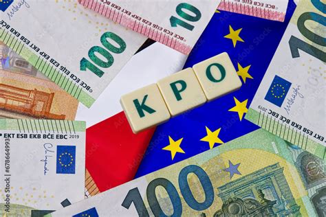 Inscription KPO Which Is Krajowy Plan Odbudowy Next To Euro Money And