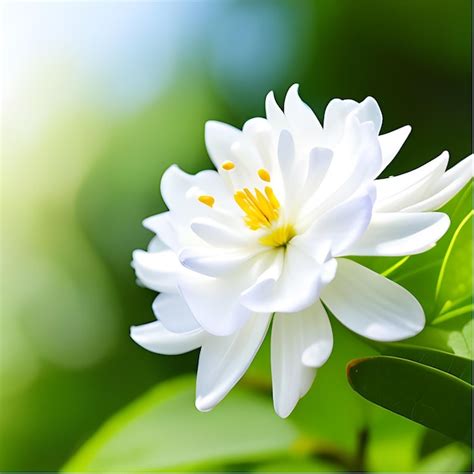 Premium AI Image | jasmine flowers in a garden