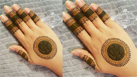 Super Easy Gol Tikki Eid 2019 Mehndi Design Hand Henna Designs Step By