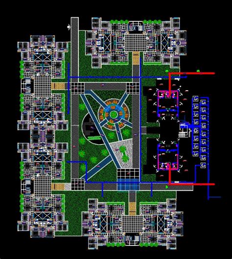 Urban Town Planing Cad Design Free Cad Blocksdrawingsdetails