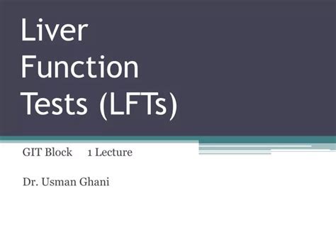 Ppt Liver Function Tests Lfts Powerpoint Presentation Free