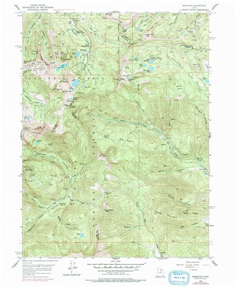 Brighton Ut 1955 24000 Scale Map By United States Geological Survey Avenza Maps