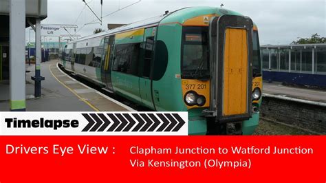 Drivers Eye View Cab Ride Clapham Junction To Watford Junction Via