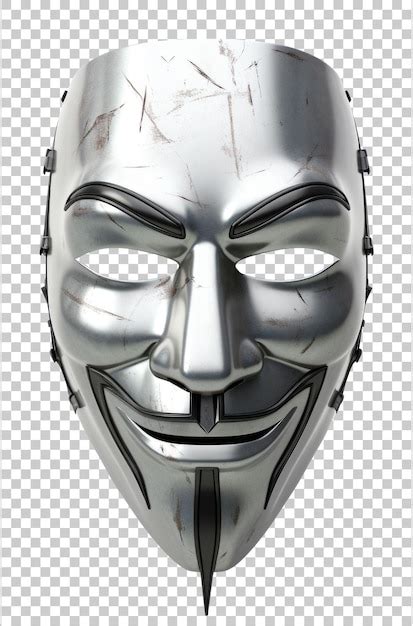 Métal Le Masque Anonyme De Guy Fawkes Isolé Sur Fond Transparent PSD