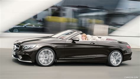 2018 Mercedes Benz S Class Cabriolet Color Designo Mocha Black Side Caricos