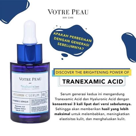 New Votre Peau Vitamin C Serum Pour Maharis Clinic With Tranexamic