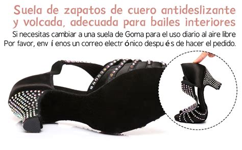 Hipposeus Zapatos De Baile Latino Para Mujer Con Punta Abierta Salsa