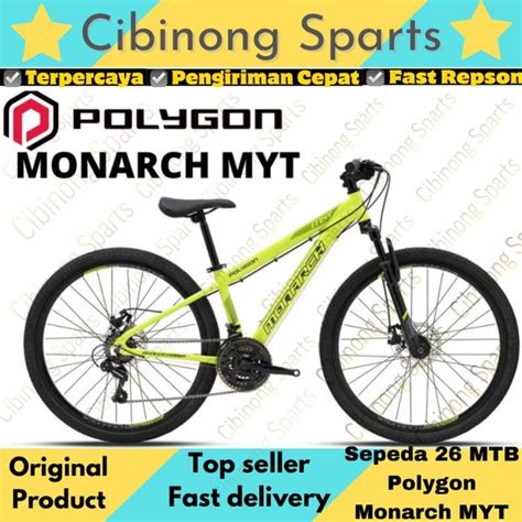 Jual Sepeda Gunung MTB 26 Polygon Monarch MYT Alloy 21Speeds Cakram New