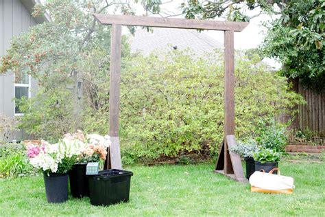 DIY Backyard Arbor by Bloom Culture Flowers