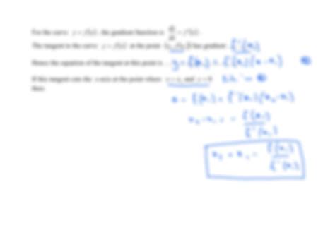 SOLUTION L21 Newtons Method Solutions Studypool