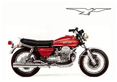 Moto Guzzi Poster 850t 850 T 1974 1975 Moto Guzzi Moto Retro Vintage