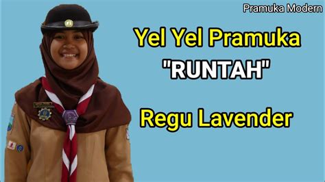 Yel Yel Pramuka Regu Lavender Lagu Runtah Youtube