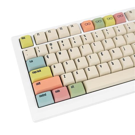 Jolintal Keys Canvas Retro Beige Keycaps Pbt Custom Keycaps Dye