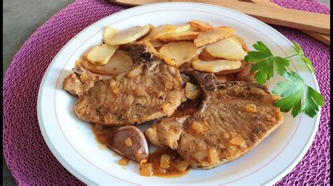 Como Hacer Chuletas De Cerdo A La Cerveza Con Papas Cocina Con Rock