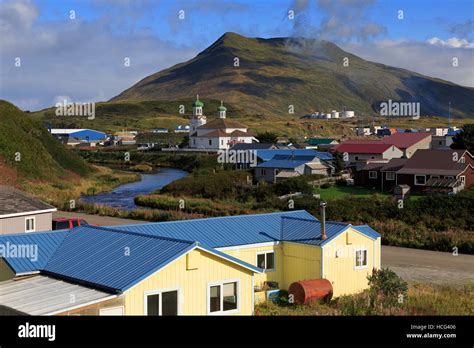 City of Unalaska, Unalaska Island, Aleutian Islands, Alaska, USA Stock Photo - Alamy