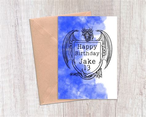 Dungeons And Dragons Birthday Card D D Birthday Card Etsy