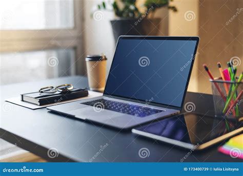 Mock Up Tv Screen In Meeting Room With Conference Table Interior