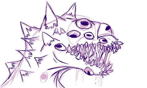 Toothy Monster Sketch Wip By Ddrl15 On Deviantart