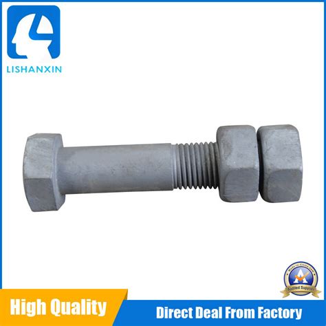 Din Carbon Steel Hdg Hot Dip Galvanized Astm A Heavy Hex Bolt