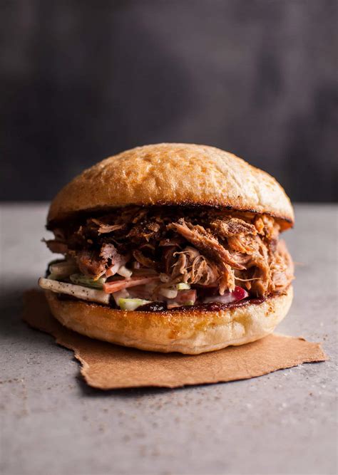 Slow Cooker Pulled Pork Sandwich with Apple Slaw • Salt & Lavender