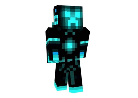 Tron Creeper Skin For Minecraft Creepers Minecraft Skins Tron