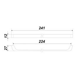 Мебельная ручка JETLINE RS219SG.4/224 – Grossmeister