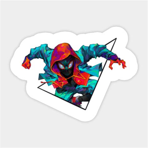 Miles Morales Spider Man Sticker Teepublic