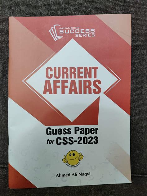 CSS Current Affair Guess Paper 2023 Latest Edition JWT AghazeTaleem