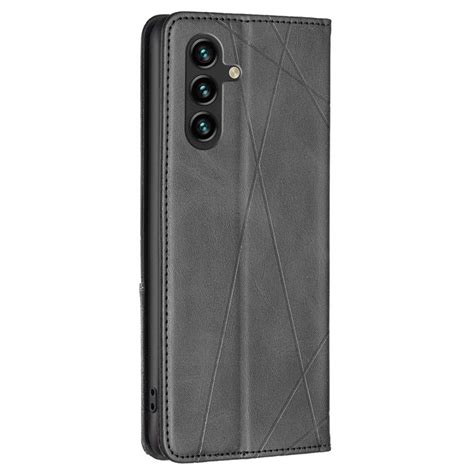 Samsung Galaxy A05s Triangle Pattern Black Flip Tok Topkinalat