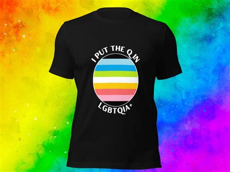 Queer Pride T Shirt Lgbtqia Community Tshirt Gay Orientation Shirt Identity Protest Tee Lgbt
